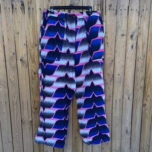 YEVU Geometric Patterned Pants